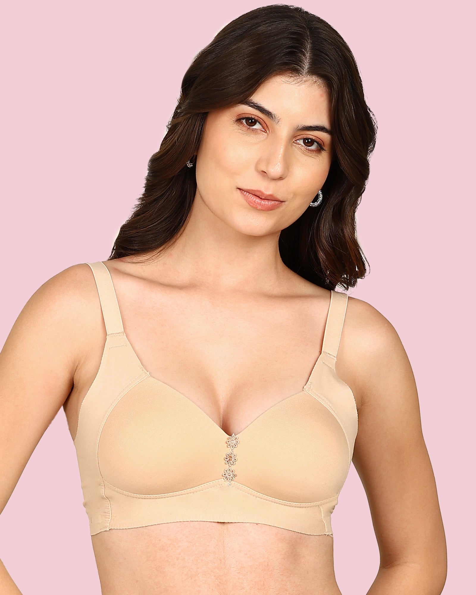 Invisi-Soft Lightly Padded Cotton Bonded Seamless Minimiser (KB-9203-SKIN)